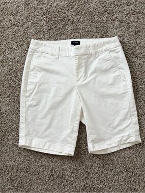 J. Crew White Women's Bermuda Shorts